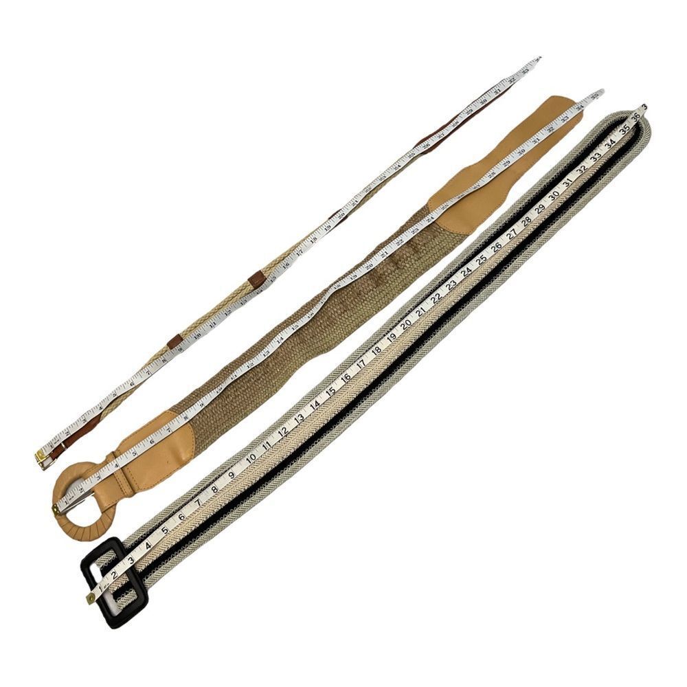 Bundle 3 Women Belt,Fashion Straw Woven Elastic Stretch Waist Band Leather Sz S. - Picture 10 of 11